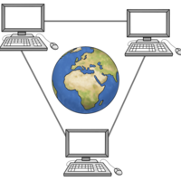 Symbolische Darstellung des Internet