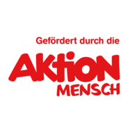 Bild vom Logo der Aktionmensch mit Text: Gef&ouml;rdert durch die Aktion Mensch